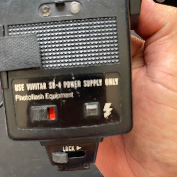 Vivitar SB-4 283 Auto Thyristor + Sensor Shoe Mount Flexible Arm Camera Flash - Picture 6 of 8